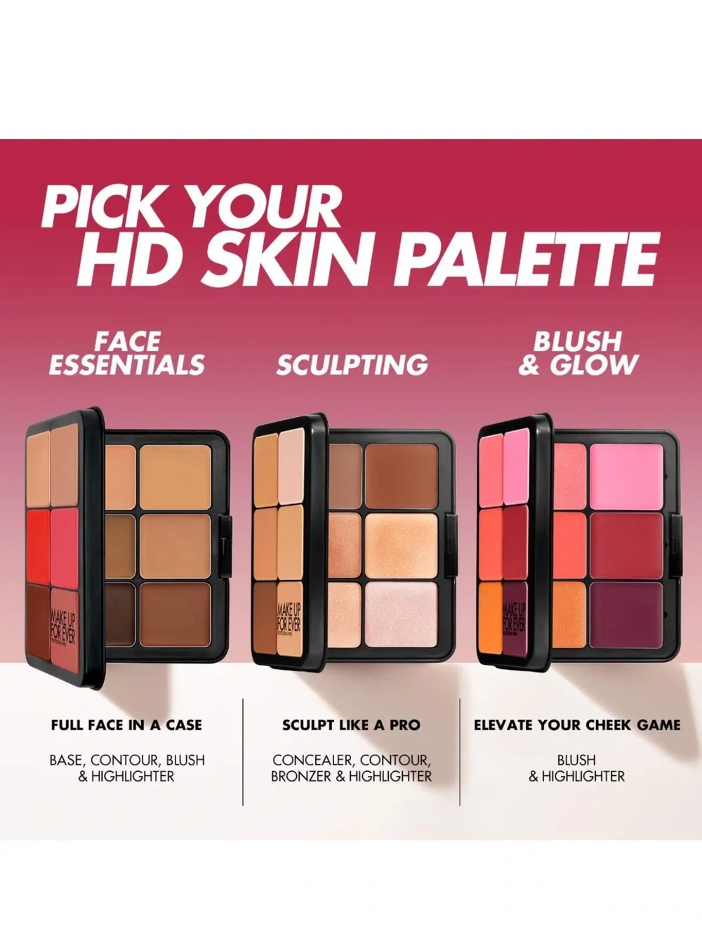 Makeup Forever HD Face Essentials — Palette 1 Light to Medium NEW IN BOX✨